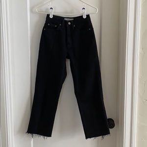 Topshop Petite straight leg cropped jeans 24 P